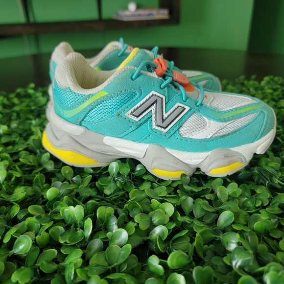 New Balance Other - New Balance 9060 Kids' Aqua and Lemon Sneakers